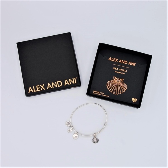 Alex and Ani Sea Shell Bracelet Rafaelian Silver - Picture 6 of 8